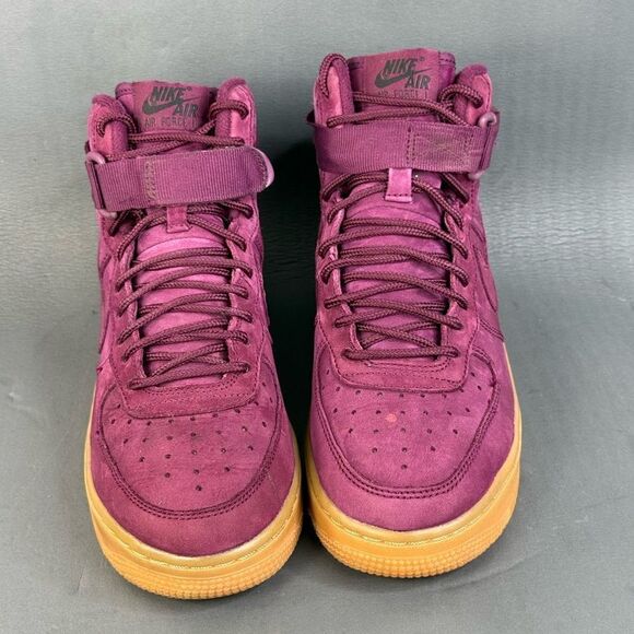 Nike Air Force 1 High WB GS 'Bordeaux' sneaker shoes youths size 5 (Y5) - Picture 2 of 7